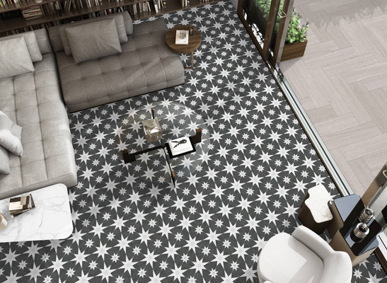 Grijze wandtegels 250x250mm Keramische rustieke tegels voor woonkamer en duurzame vloertegels voor eetkamer