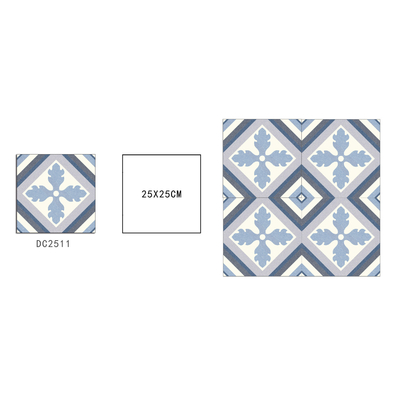Grijze witte keramische rustieke tegels 250x250 mm voor binnenvloeren