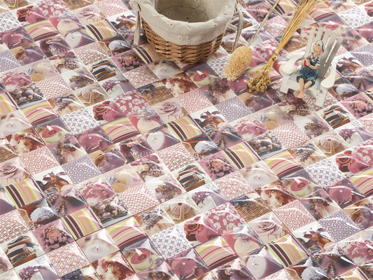 Roze 300x300 mm keramische rustieke tegels voor binnenvloeren