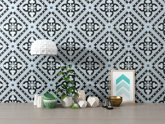 Eco-vriendelijke 200x200 mm grijze vloertegels voor de binnenruimte en keramische rustieke tegels voor de woonkamer