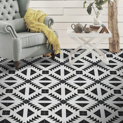 Zwart Wit Keramische Rustieke Tegel 20x20cm AAA Kwaliteit Antislip
