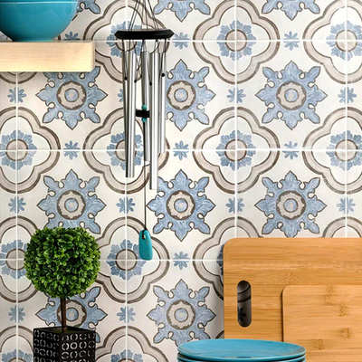 Waterdicht blauw 200x200 mm muur keramische rustieke tegels voor keuken en decoratieve vloertegels voor badkamer