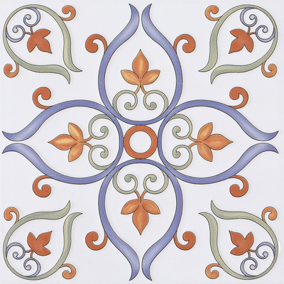 Witte Blauwe Keramische Rustieke Tegel 20x20cm AAA Kwaliteit Vloer Muur