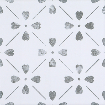 Witte 20x20cm slijtvast binnenshuis bloemen keramische rustieke vloertegels voor badkamer en niet-glijdende wandtegels voor woonkamer