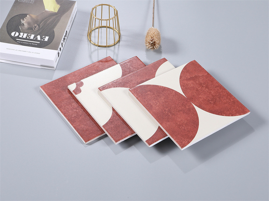 Rood Beige 20x20cm Keramische Rustieke Tegel voor Binnen Vloer Muur