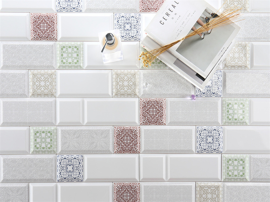 10x30cm Vintage Patroon, Stijlvol Indoor Porselein En Keramische Wandtegels Voor Backsplash En Canteen