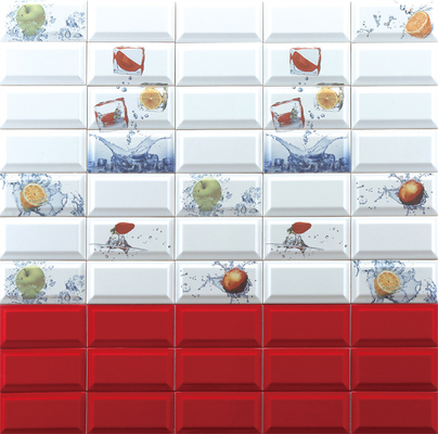 Geen vervaging Wit 75x152mm Interieur brood tegels voor de keuken Achtergrond AAA-klasse