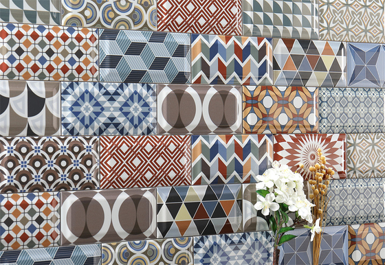 Moderne keramische wandtegels 75x152mm Meerdere kleuren Wit lichaam