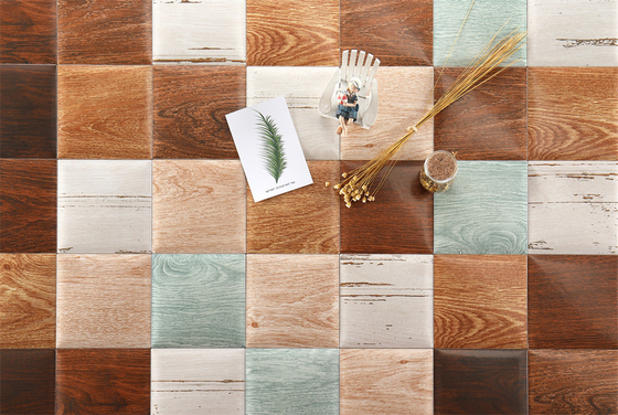 Gele en bruine kleur, mozaïek 152x152mm binnenbrood wandtegels voor achtergrond van terras en aanrecht van bar