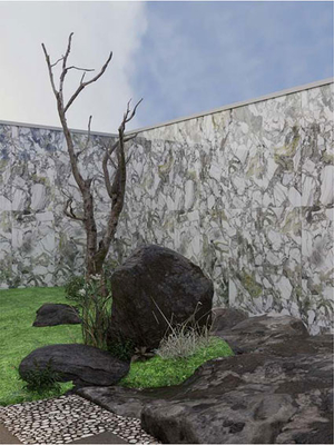 Luxe steen 600x1200mm vlak oppervlak volledig gepolijst geglazuurd buiten gordijn muur tegels voor tuin en terras