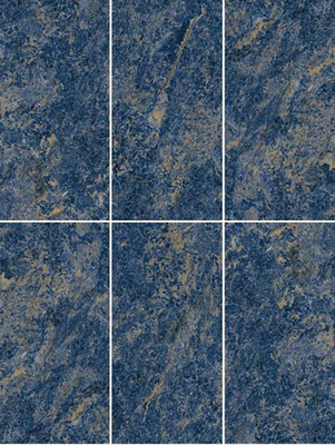 Donkerblauw 600x1200mm Buiten volledig gepolijst geglazuurd gordijnwand porseleinen tegels voor tuin en hotel
