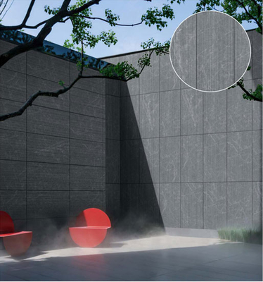 slijtvast Matte Antieke Afwerking Donkergrijz 60x120cm 3D Lijn Gordijn Muur Porseleinen Tegel Voor Terras En Balkon