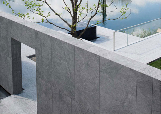 Geen vervaging Muurschildering Grijz 1200x600 mm Buitenmuur Grijze tegels Voor renovatie
