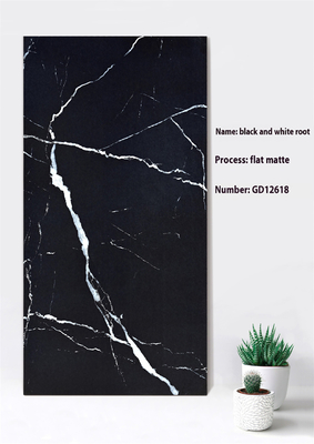 Zwart en grijs slijtvast 600x1200mm Platte Matte Zwarte Curatine Wand Dikke tegel Voor Hof