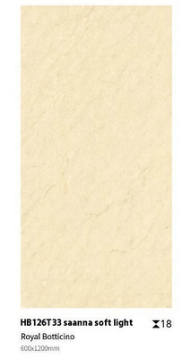 Geel Niet-glijdend Duurzaam glad vloervloer 1200x600x18mm Volledig lichaam voor park