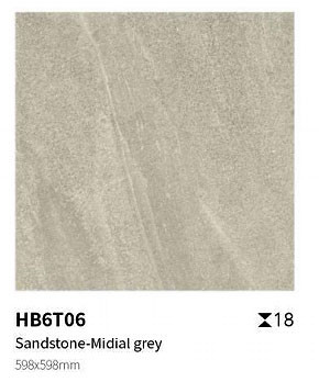 600x600x18mm Niet-glijdende en decoratieve grijze vloervloertegel voor vierkant en herbouw