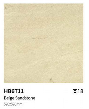 Waterdicht en vuursteen 600x600x18mm Beige en witte vloervloertegel voor buitentuin