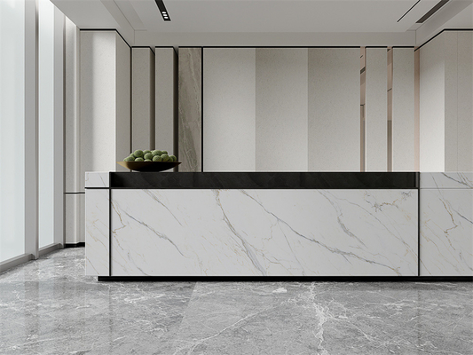 Duurzame binnen Matt Carrara vloer gesinterde stenen platen voor woonkamer 1420x2700mm