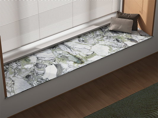 Inwendige muur marmeren platen en slijtvast 160x320cm porselein gesinterde stenen platen voor woonkamer