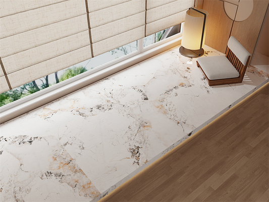 Gepolijste Gele Gesinterde Steenplaat 1600x3200mm Binnenvloer