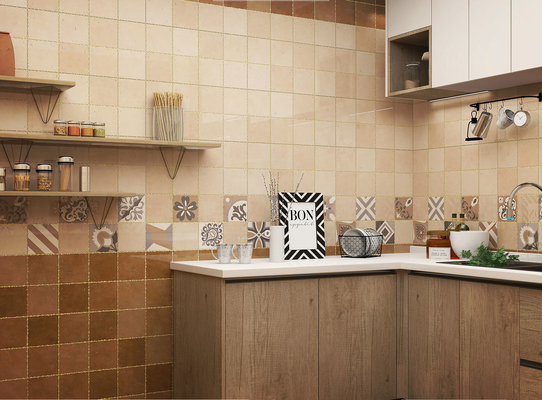 Bruin 300x600 mm keramische wandtegel voor de keuken - AAA-klei