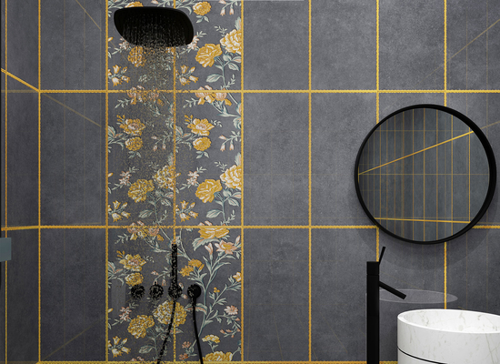 Donkergrijze tegels Firebrick 300x600mm Keramische wandtegels en binnentegels voor decoratie