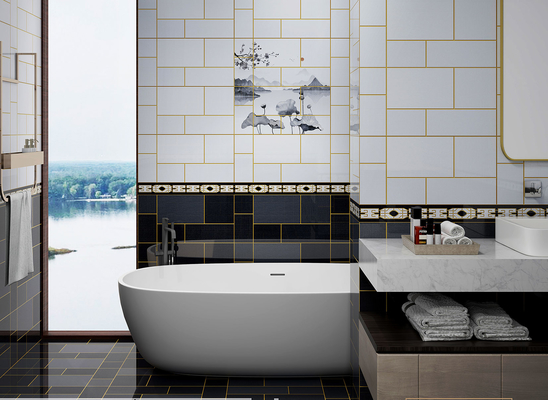 slijtvastheid 30x60cm binnenmuur geglazuurde keramische tegels en decoratieve tegels voor hotel