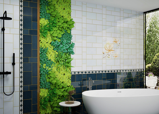 Waterdicht 30x60 cm decoratieve keramische tegels en binnenwandtegels voor badkamer blauw