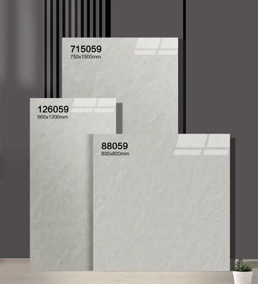 Beige stijlvolle 750x1500mm gepolijste geglazuurde porseleinen tegels en slijtvast decoratie tegel voor slaapkamer en woonkamer
