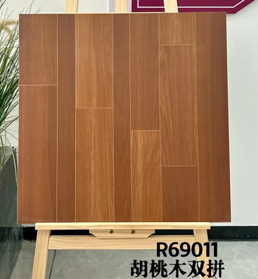 600x600mm Anti-Slip Grade AAA Retro Houten Keramische Tegels Voor Eetkamer Bruin