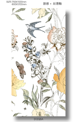 Interieur Muur Grade AAA Tile And Floret 600x1200mm slijtvast Baby Face Porseleinen Tile Voor Huis Renovatie