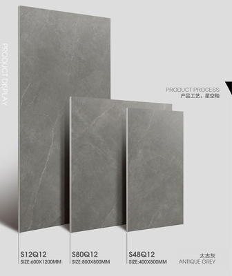 Antieke grijs 60x120cm zacht geglazuurd Duurzaam binnenvloer Porselein Textuurtegel Voor woonkamer