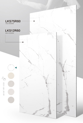 Witte Carrara zachte geglazuurde porseleinen vloertegels voor project 1200x600mm