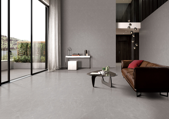 Grauw zacht geglazuurd porselein moderne wandtegels voor eetkamer en keuken 1200x600mm