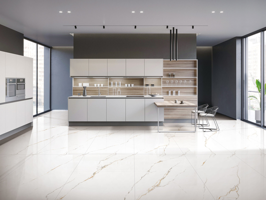 Carrara zachte geglazuurde 600x1200mm decoratie porseleinen tegels voor binnenmuur