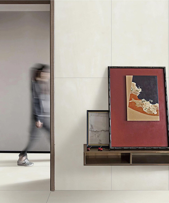 Beige muur porseleinen modern 1200x600mm zachte geglazuurde vochtbestendige tegels voor woonkamer