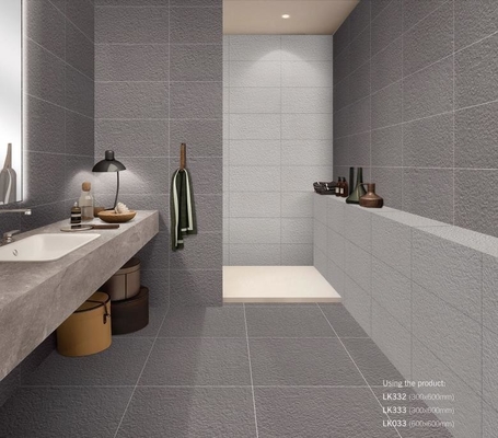 Zuurbestendige grijze tegels en buitenmuur 300x600 mm Volledige porseleinen tegels voor herbouw en badkamer