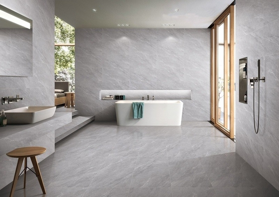 slijtagebestendige binnenmuur zachte geglazuurde keramische tegels grijs 400x800 mm voor decor en douche