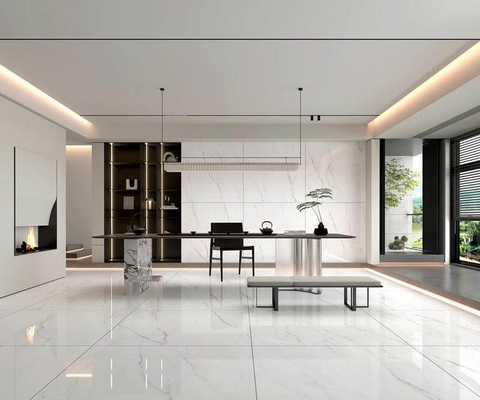 1200x1200x9mm Duurzame antieke en ivoor binnenmuur gepolijste geglazuurde tegels voor renovatie en bouw