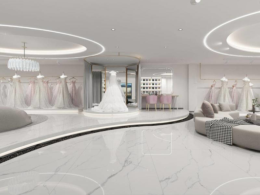 Decoratieve witte binnenvloer gepolijste geglazuurde porseleinen tegel 1200x1200x9mm Ivoren Voor huisversiering
