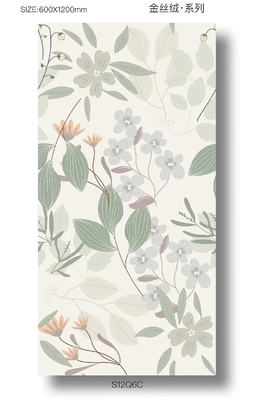 Rechthoekige buitenvloer Elegante zachte geglazuurde 1200x600mm porseleinen tegels Voor keuken en woonkamer