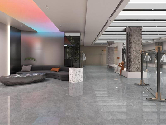 Grijze krasbestendige graad AAA 1200x1200x9mm Buitenmuur Polijst geglazuurd porseleinen tegel voor woonkamer en kantoor
