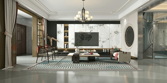 Carrara witte achtergrondtegels Elegante buitenmuur en vloer Porselein geglazuurde gepolijste tegels 900x1800x9mm Voor slaapkamer en balkon