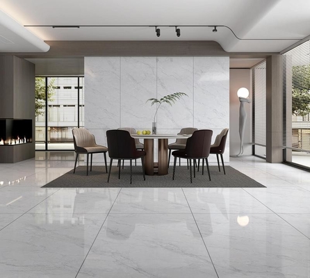 Verbazingwekkende anti-slip binnenmuur geglazuurd gepolijst porseleinen tegel 900x1800x9mm Voor appartement En lichtgrijze Elegante slijtvast tegel Voor design