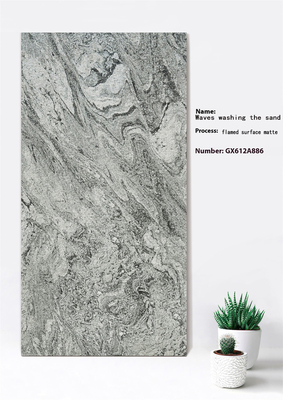 60x120cm Vlamoppervlakte Matte Grijze Gordijnwand Dikke tegel Voor Balkon ISO9001 Zuurbestand