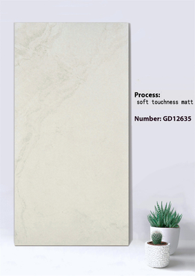 Niet-glijdend Beige en grijs 600x1200mm Zachte aanraking Matt Buiten gordijn Muur Dikke tegel Voor Park