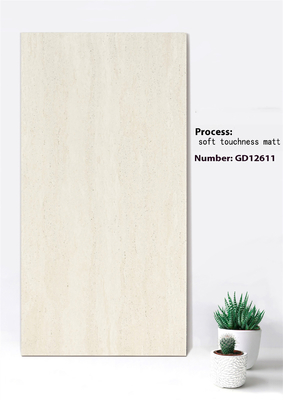 Waterdicht geel en beige zachte aanraking mat gordijnwand dikke tegels voor decoratie en gebouw 600x1200mm