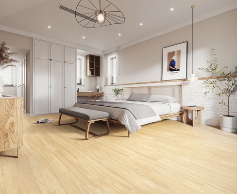 Eco-vriendelijke 165x1000 mm gele en bruine houten porseleinen banden voor de keuken