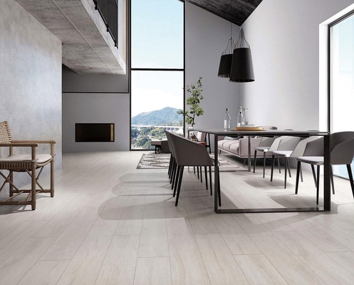 200x1200mm Grijze gele houten porseleinstrips voor slaapkamer en decoratieve vloerstrips
