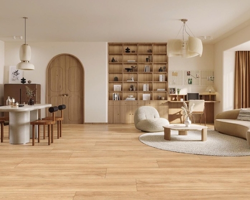 Waterdicht 300x1800mm Gele Bruine Houten Porselein Strips Voor Woonkamer En Slaapkamer
